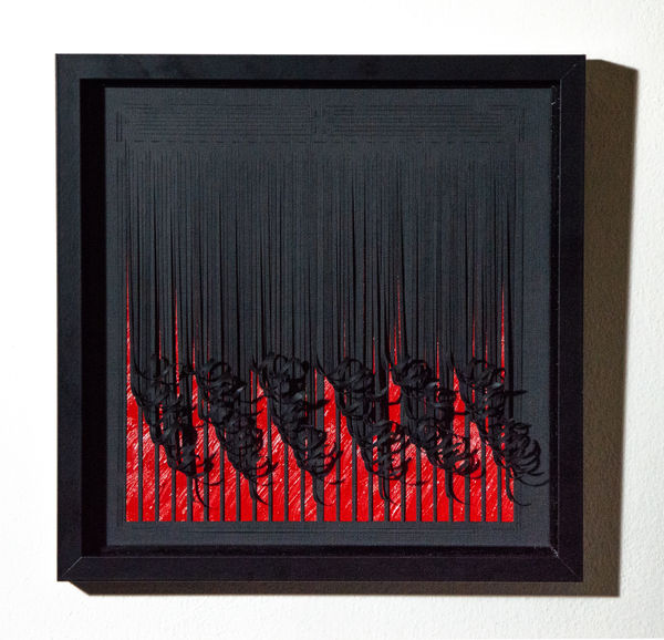 David Berkovitz, Divarications of Black and Red, 2025