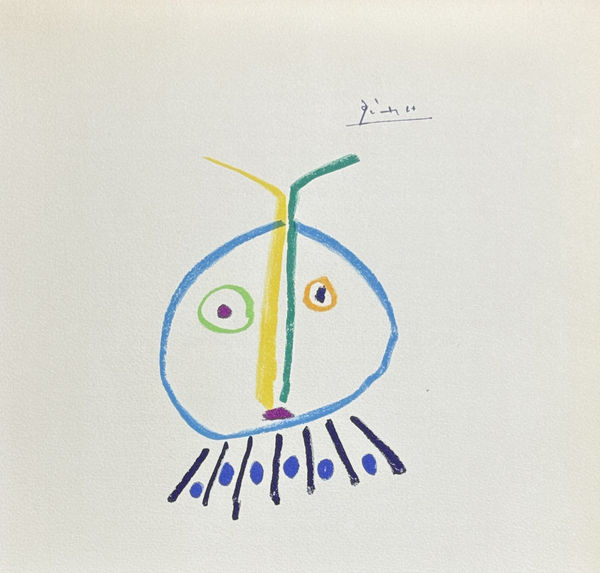 Pablo Picasso, Les Fables sans Amour - Portrait, 1962