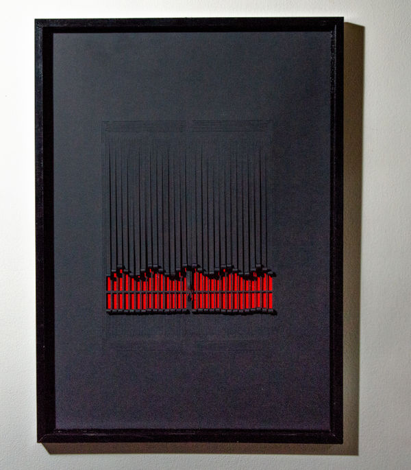 David Berkovitz, Divarications of Black and Red, 2025