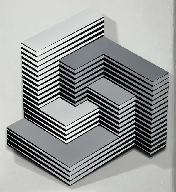 Black, White & Gray 4ft Gradient