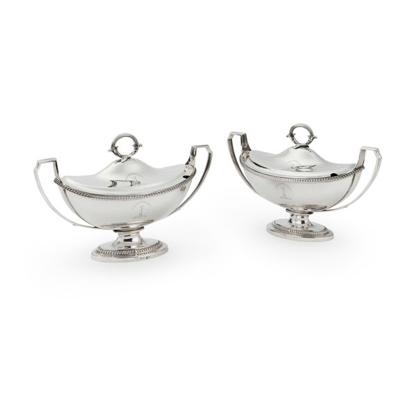 PAUL STORR, A Pair of George III Sauce tureens , 1798