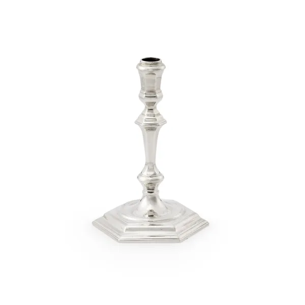 DAVID GREEN, A George I Hexagonal Taperstick , 1720