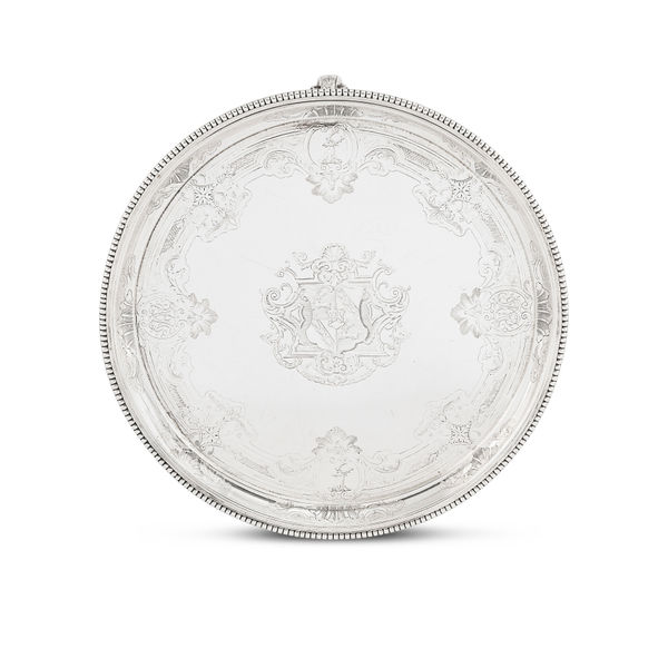 Peter Archambo, A Magnificent 18th Century Salver, 1731