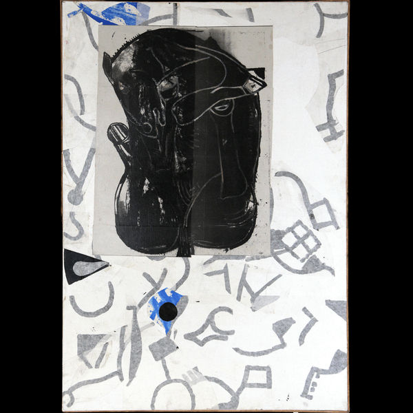 Cheval renversé noir