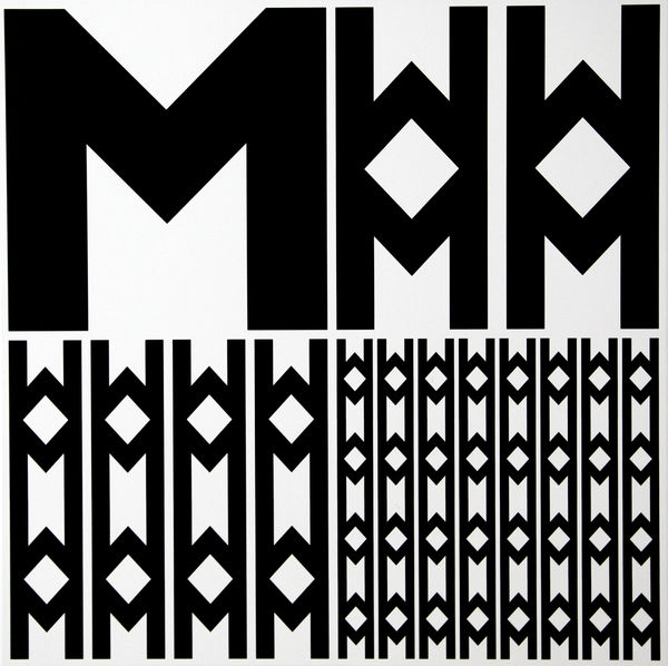 Vera MOLNAR, Structure à partir de la lettre M, 2020