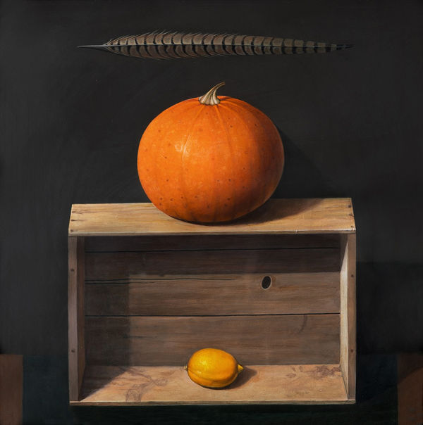 James Fairgrieve RSA RSW, Pumpkin, Lemon and Feather