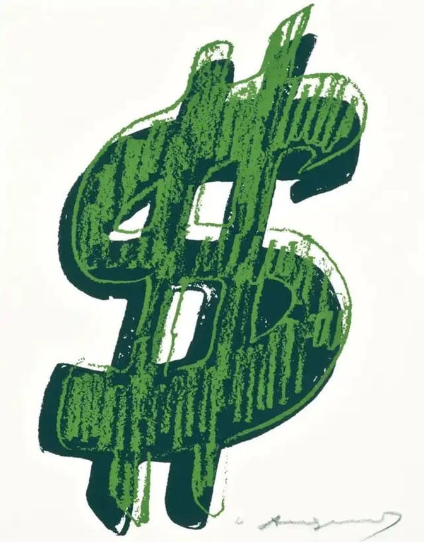 Andy Warhol, Dollar Sign, Green (FS II.278), 1982