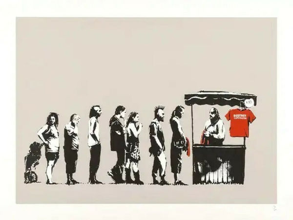 Banksy, Festival (Destroy Capitalism) (Unsigned), 2006
