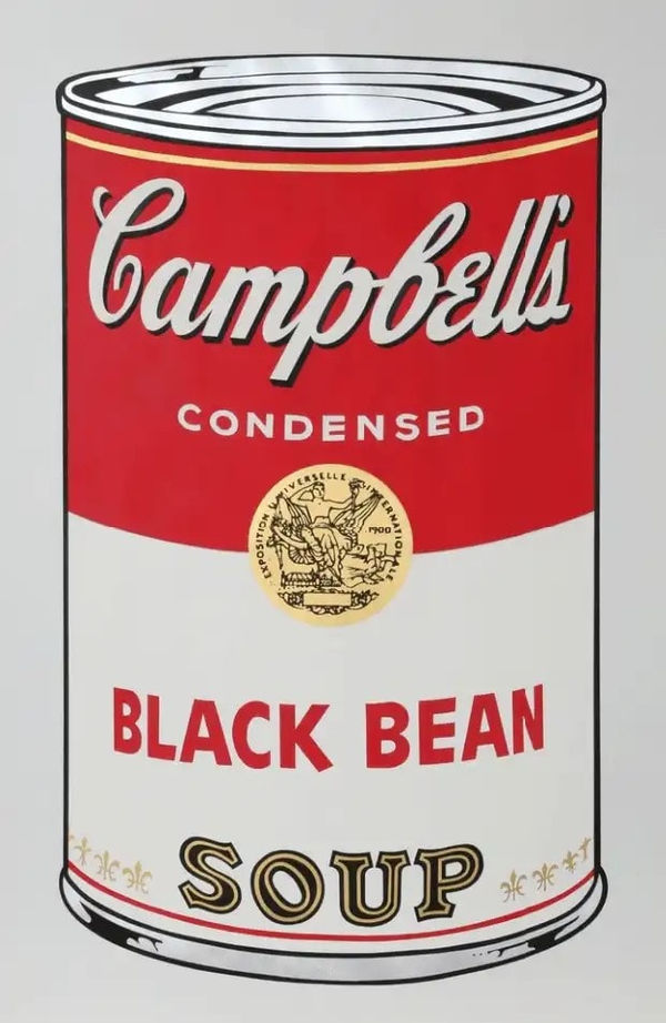 Andy Warhol, Campbell’s Soup Cans I Black Bean (FS II.44), 1968