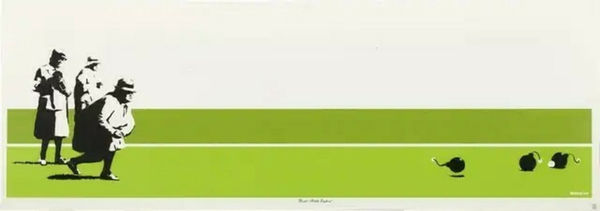 Banksy, Bomb Middle England (Unsigned), 2003