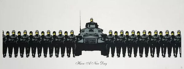 Banksy, Have A Nice Day (Signed), 2003