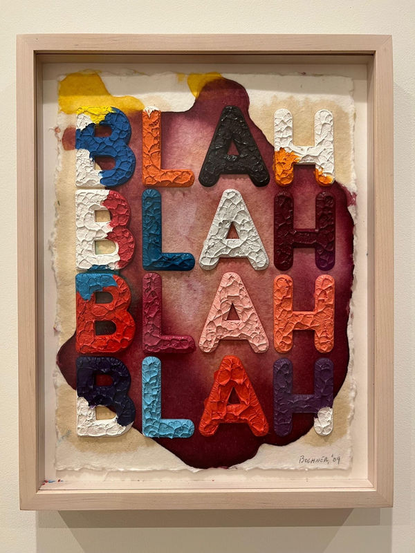 Mel Bochner, Blah Blah Blah, 2009