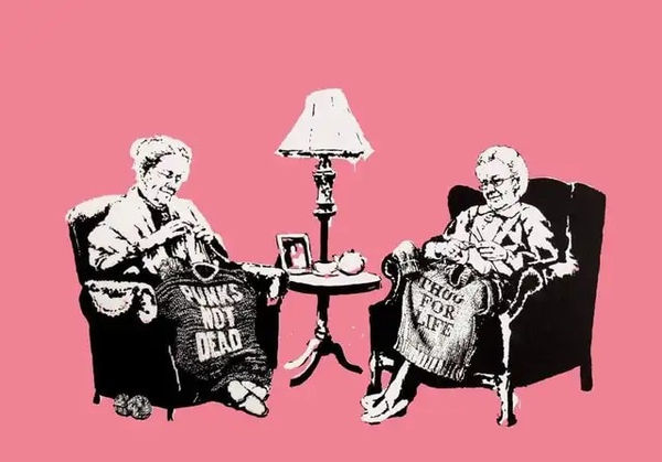 Banksy, Grannies (Unsigned LA Version), 2006