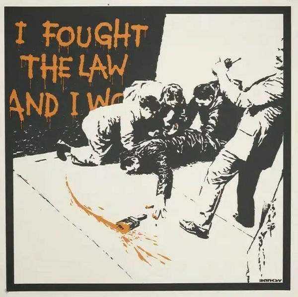Banksy, I Fought The Law, (Unsigned), 2004