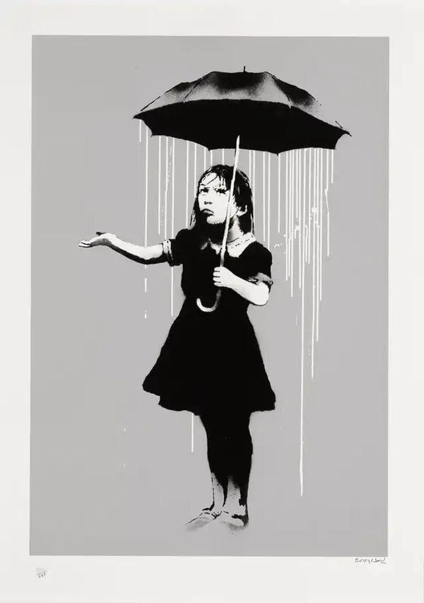 Banksy, NOLA (White Rain), 2008