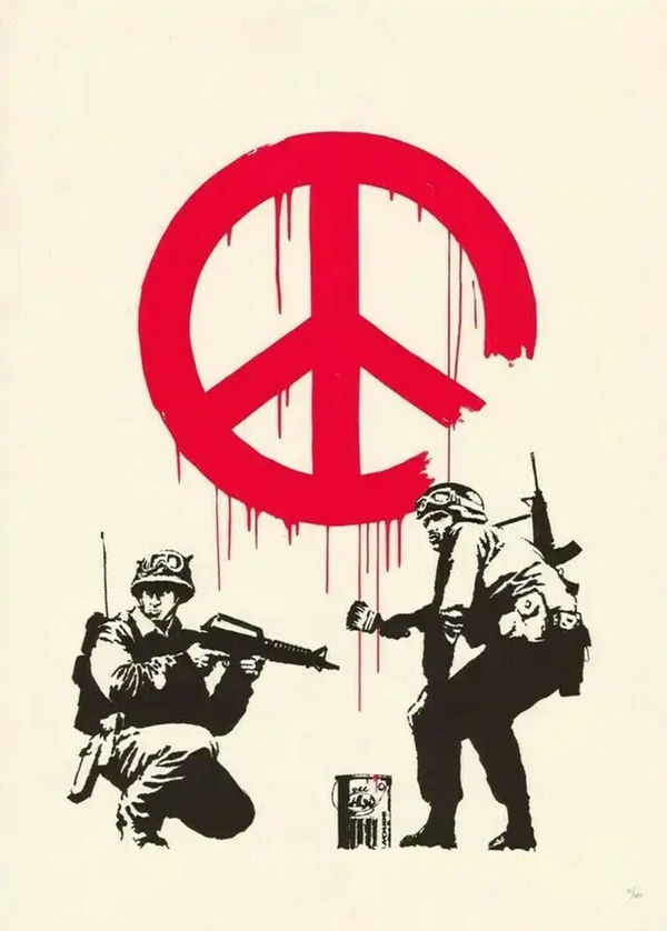 Banksy, CND Soldiers (Signed), 2005