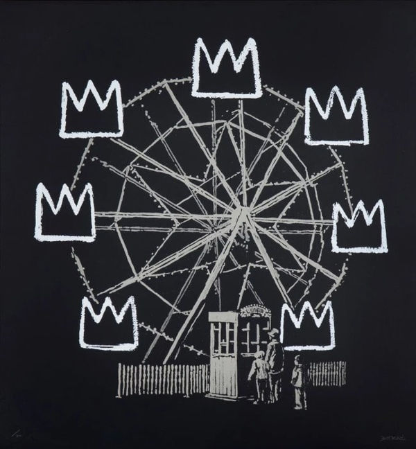 Banksy, Banksquiat (Black), 2019