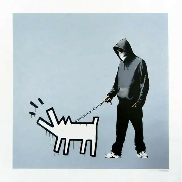 Banksy, Choose Your Weapon (Silver), 2010