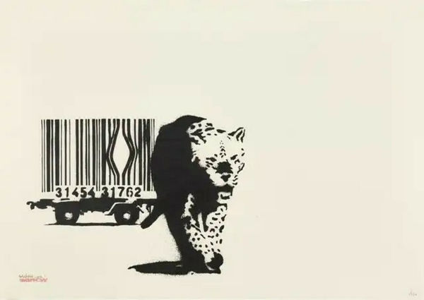 Banksy, Barcode (Signed), 2003