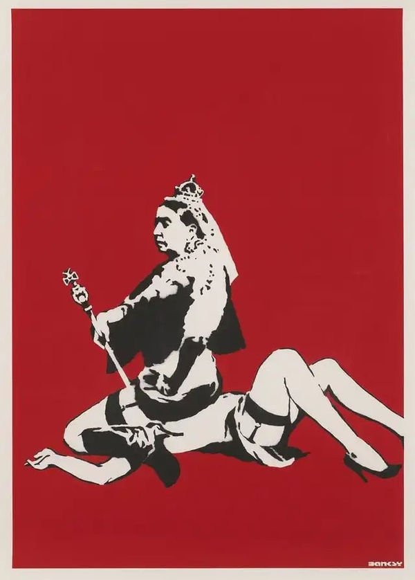 Banksy, Queen Victoria (Unsigned), 2003