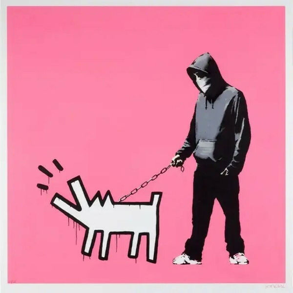 Banksy, Choose Your Weapon (Bright Pink), 2010