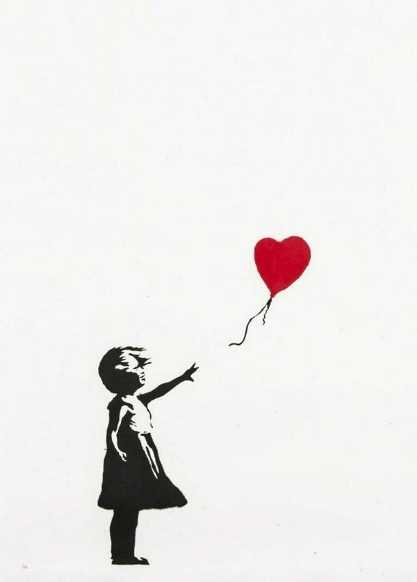 Banksy, Girl With Balloon (Unsigned), 2004