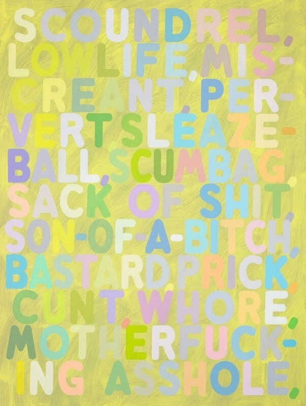 Mel Bochner, Scoundrel, 2010