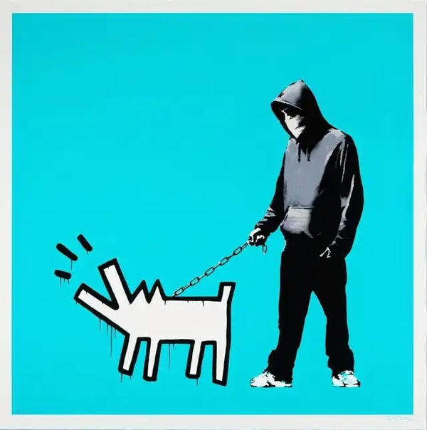Banksy, Choose Your Weapon (Turquoise), 2010