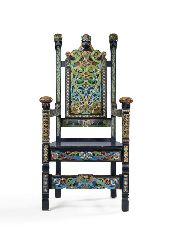 Lars Kinsarvik, Throne armchair, ca. 1910