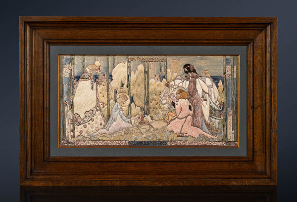 Jessie Marion King & Elise Prioleau, 'How Four Queens found Sir Lancelot in the Wood', 1909-1910