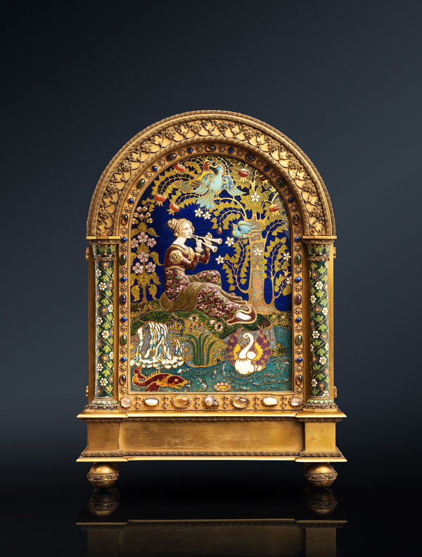 Armand Point, 'Lady and the swan' plaque, 1904