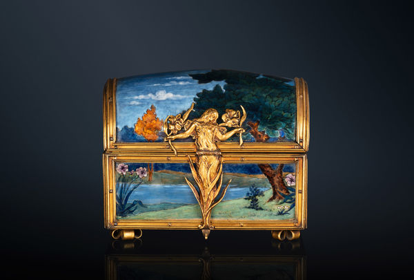 Alfred Garnier, 'The Enchanted Island' chest, 1900