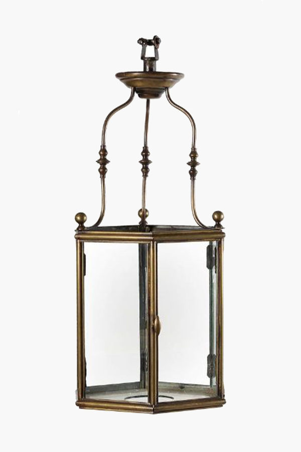 George III Brass Hall Lantern, late 18th Century