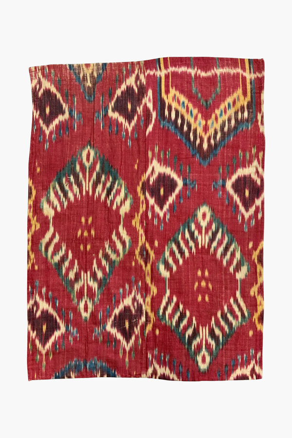 Early 19th Century Ukzbekistan Ikat Fragment