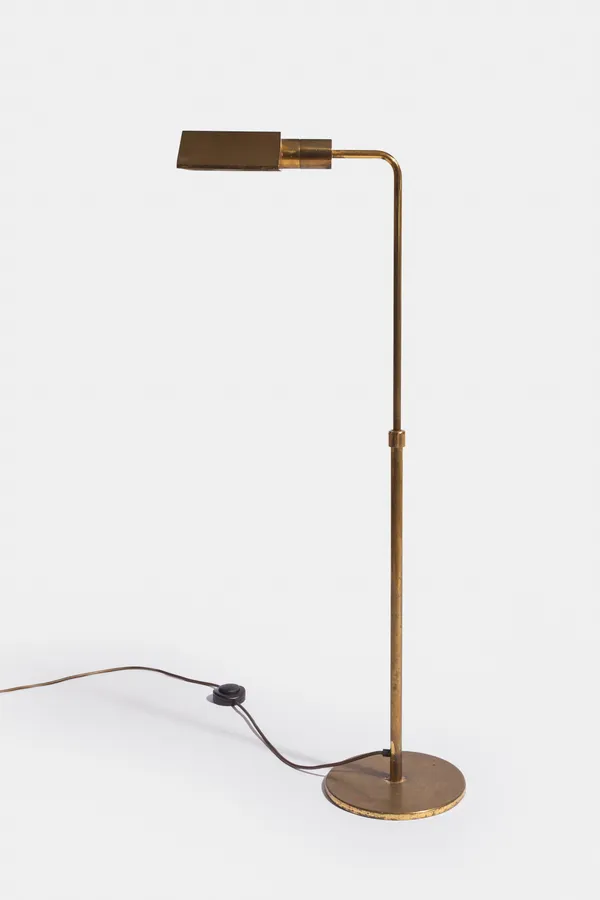 1970s French Adjustable Brass Reading Light