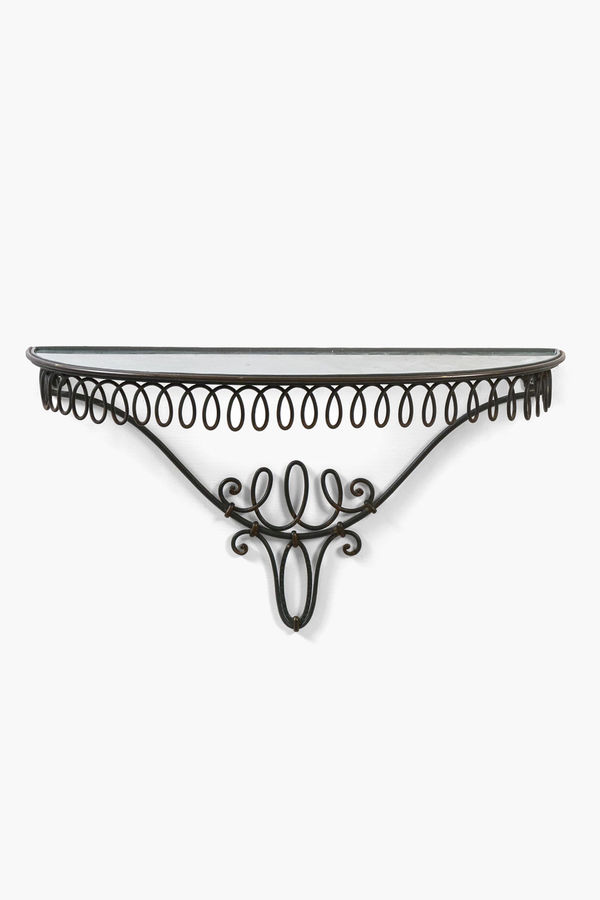 1940s Italian Wrought Iron Console