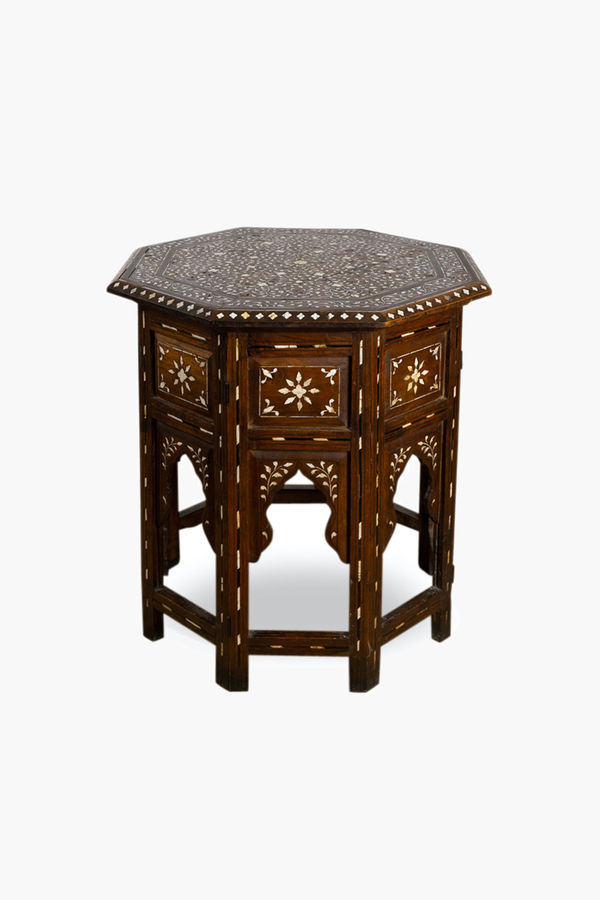 Fine 19th Century Hoshiarpur Octagonal Table