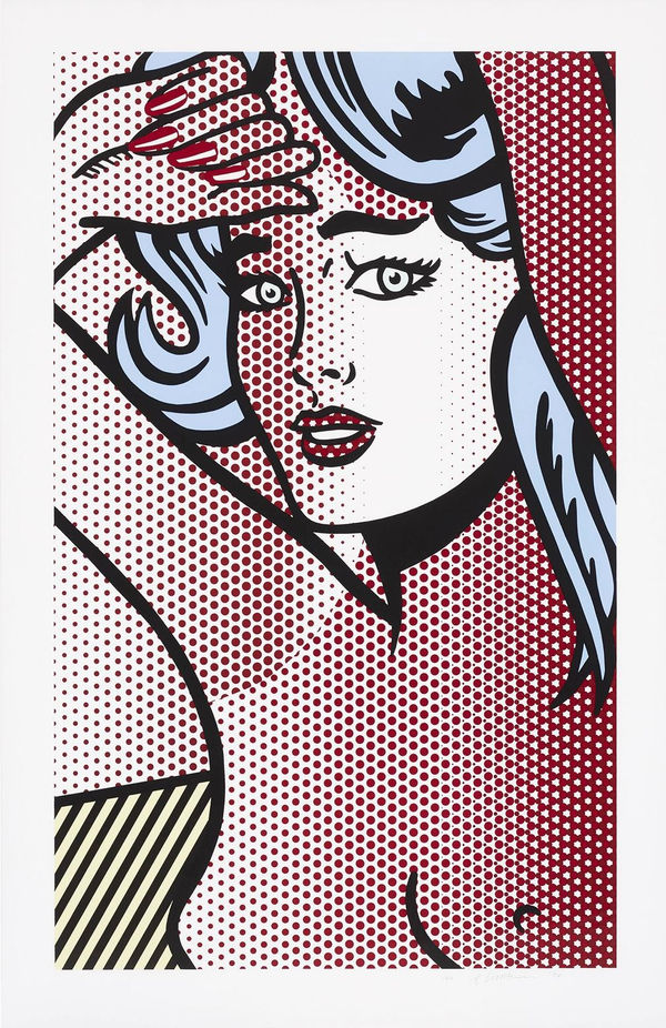 Roy Lichtenstein, Nude with Blue Hair, 1994
