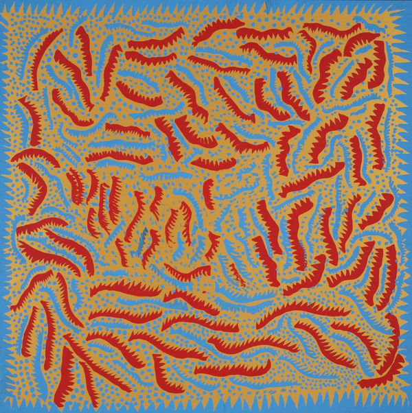 Yayoi Kusama SIGNS OF THE SUNSET, 2012 Acrylic on canvas 162 x 162 cm