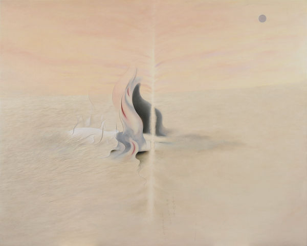 Tomoko Kashiki Untitled, 2017 Pastel, acrylic, linen, wooden panel 130.3 x 162 cm