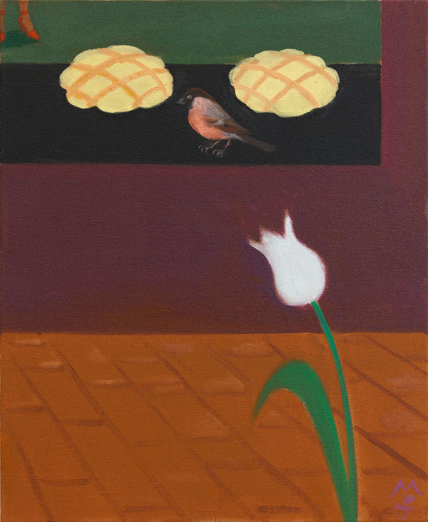 Maria Farrar Melonpan, 2021 Oil on linen 55 x 45 cm