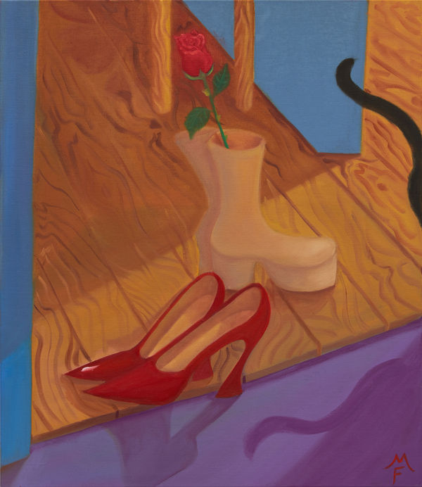 Maria Farrar Guests, 2021 Oil on linen 75 x 65 cm