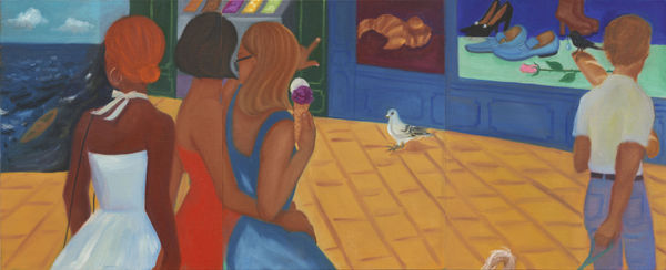 Maria Farrar Bay of Naples, 2021 Oil on linen Triptych 55 x 135 cm (each 55 x 45 cm)