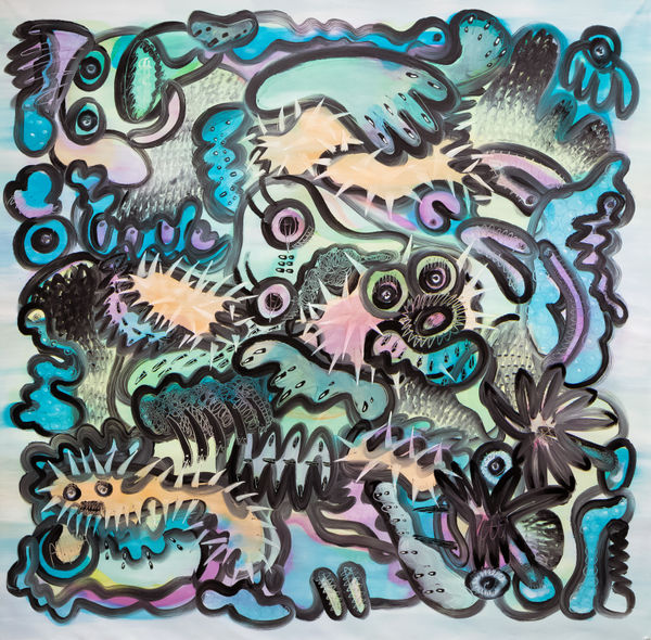 PAPAPEPIA A-Scenes：Ocean, 2018 Acrylic on canvas 240 x 240 cm
