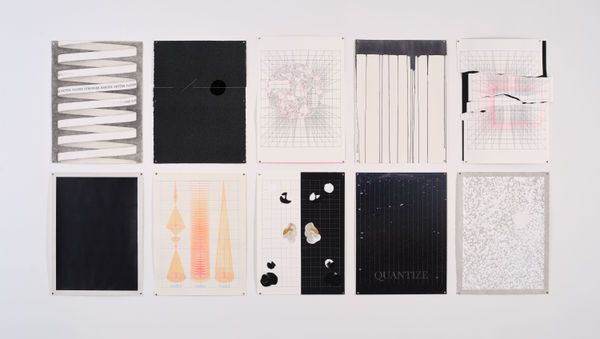 Tsuyoshi Hisakado Untitled (drawings of thoughts), 2021 Mixed media 10 sheets, 76.5 x 56 cm each