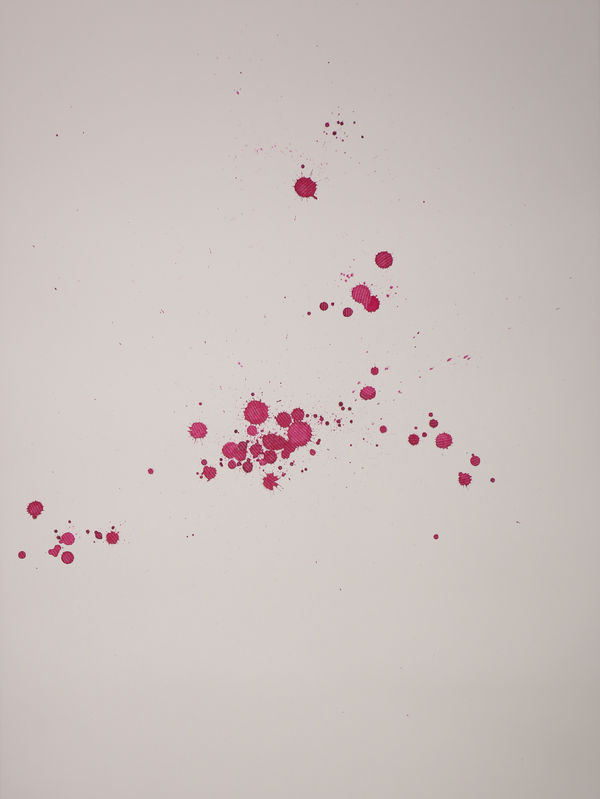 Tsuyoshi Hisakado crossfades #4 / drop (blossom), 2020 Silkscreen, ink on paper 76.5 x 56 cm
