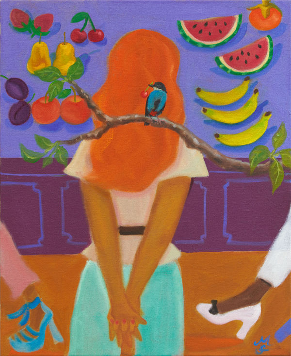 Maria Farrar Marzipan fruits, 2021 Oil on linen 55 x 45 cm