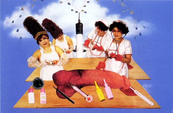 Yoshiko Shimada and BuBu de la Madeleine Cure, 1998 Photocollage 26 x 36.5 cm