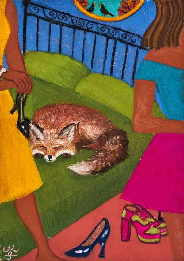 Maria Farrar Sleeping Fox, 2020 Pastel on paper 42 x 29.5 cm