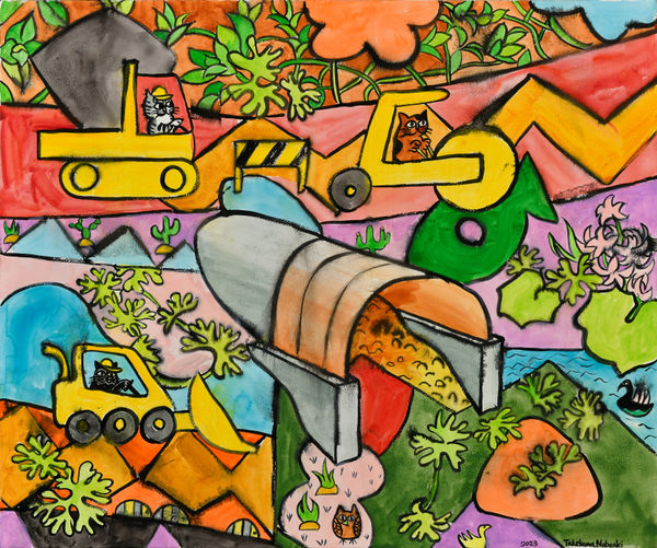 Nobuaki Takekawa, Cat Construction Site (International Seabed Cat Tunnel), 2023